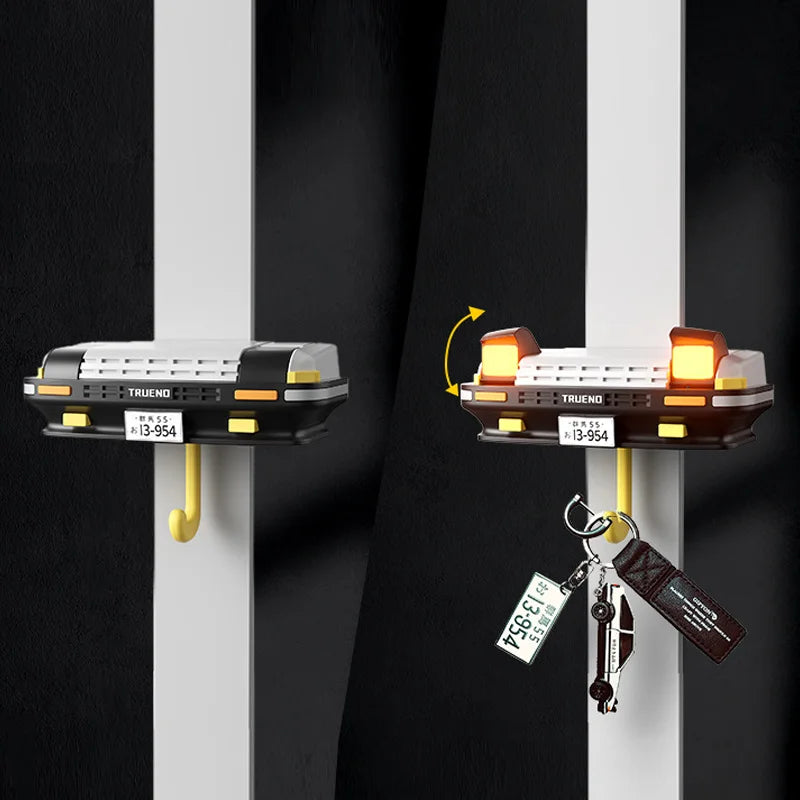 AE86 Car Decoration Key Storage Rack Creative Car Headlight Key Hook Drift AE86 Car Keyring Ornaments and Accessories Key Chain