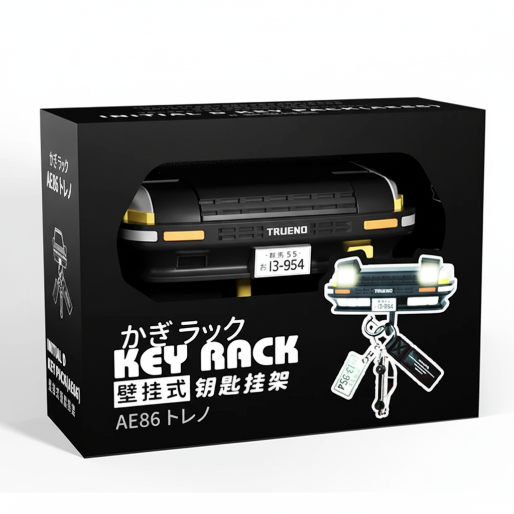 AE86 Car Decoration Key Storage Rack Creative Car Headlight Key Hook Drift AE86 Car Keyring Ornaments and Accessories Key Chain